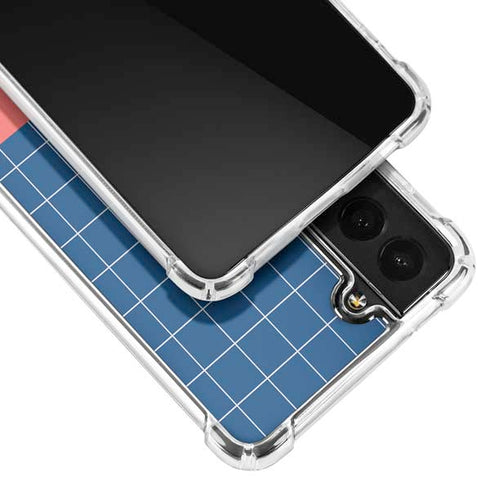 Checkered Split Galaxy S21 FE Clear Case